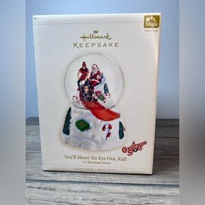 Hallmark Vintage 2006 A Christmas Story Snow Globe "You'll Shoot Yer Eye Out Kid
